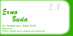 erno buda business card